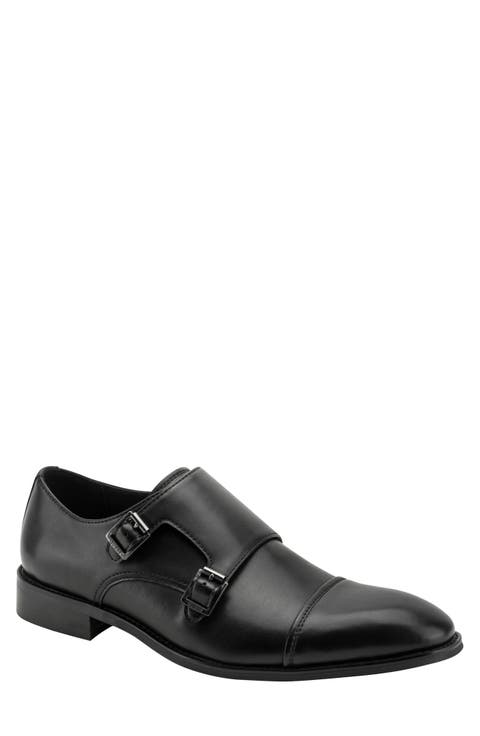 Lintoro Faux Leather Monk Strap Shoe
