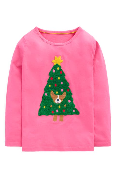 Kids' Long Sleeve Bouclé T-Shirt (Toddler, Little Kid & Big Kid)