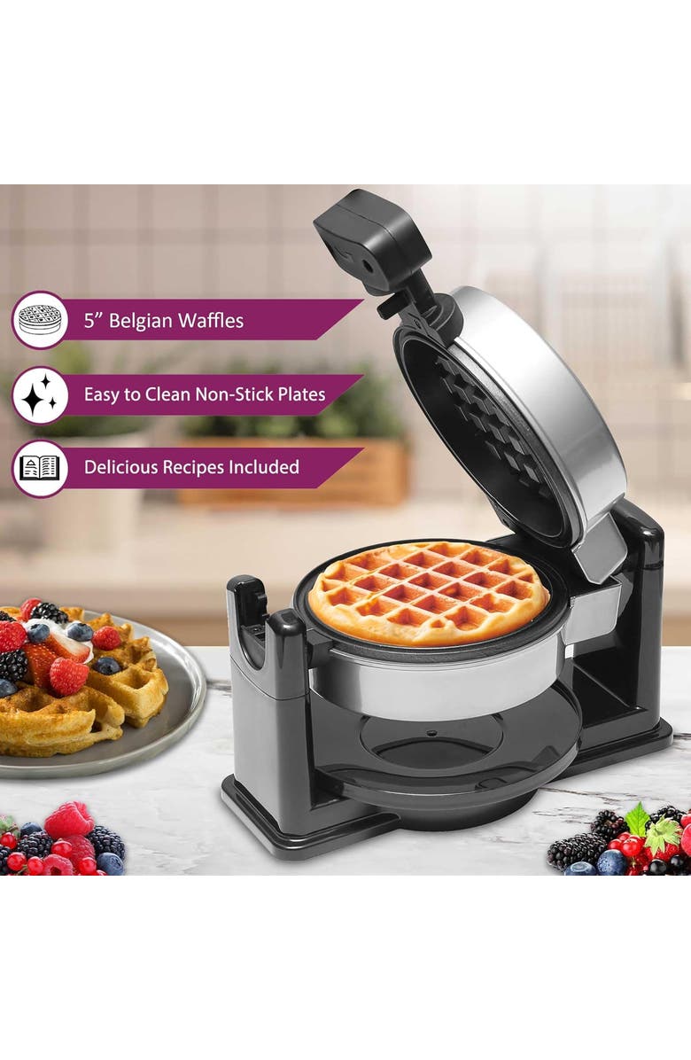 Brentwood Electric Belgian Waffle Maker, Alternate, color, Silver