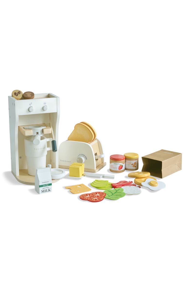 Teamson Kids Little Chef Santa Barbara Breakfast Playset, Main, color, Multi