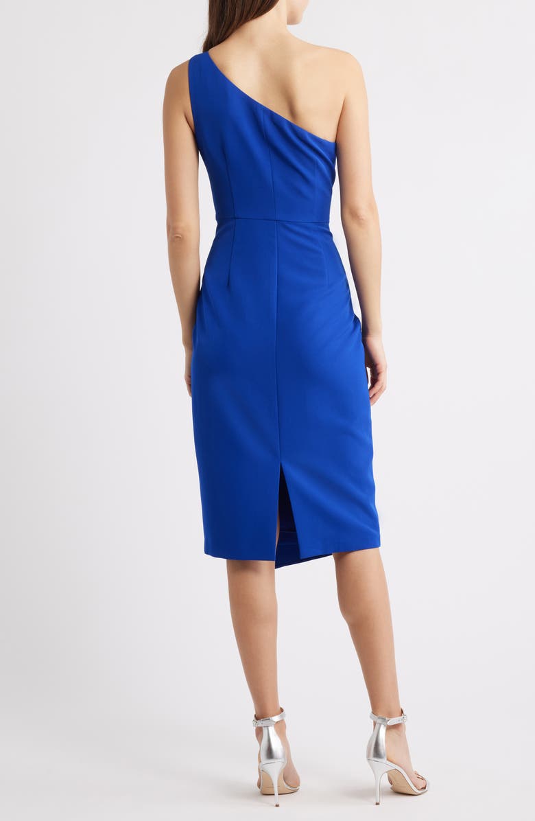 Vince Camuto Laguna One-Shoulder Ruffle Detail Asymmetric Midi Dress, Alternate, color, Cob