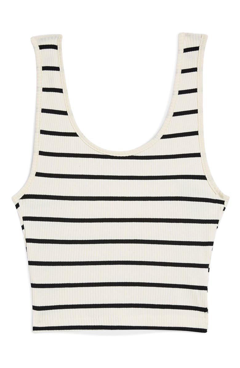 Topshop Strappy Scoopback Crop Tank, Alternate, color, 