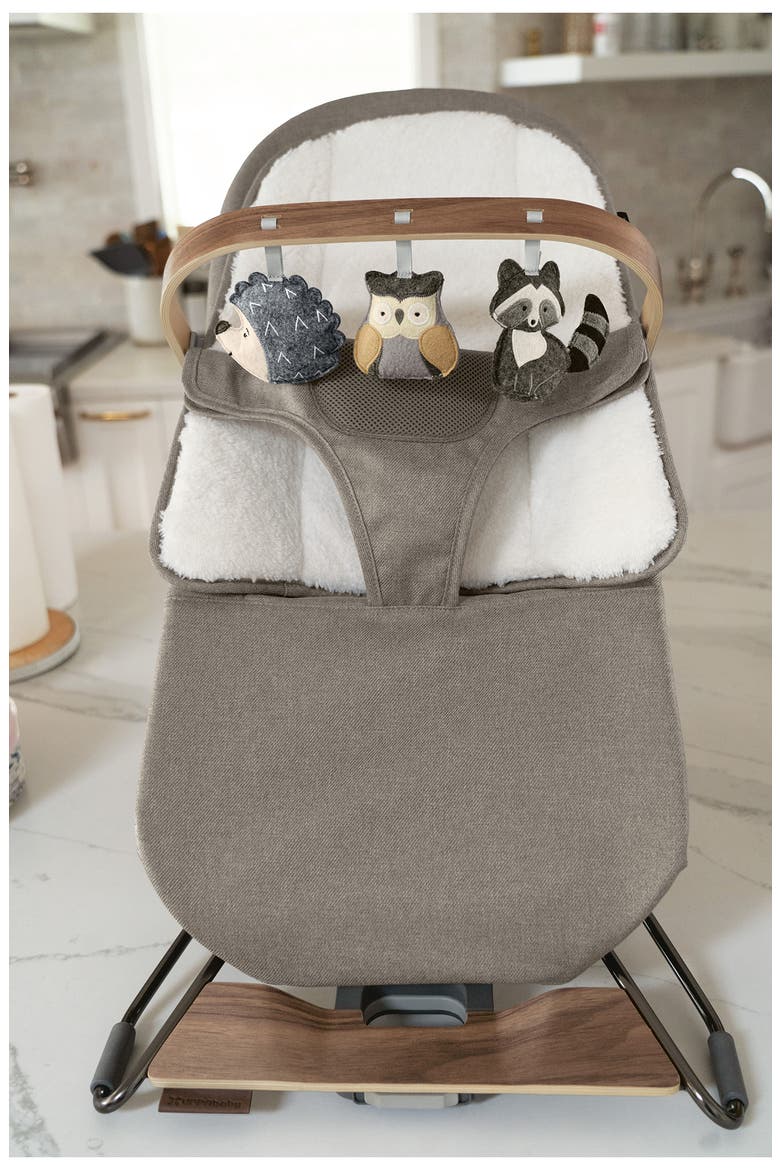 Forest Fun Toy Bar for Mira 2-in-1 Bouncer, Alternate, color, GREY/ WALNUT WOOD