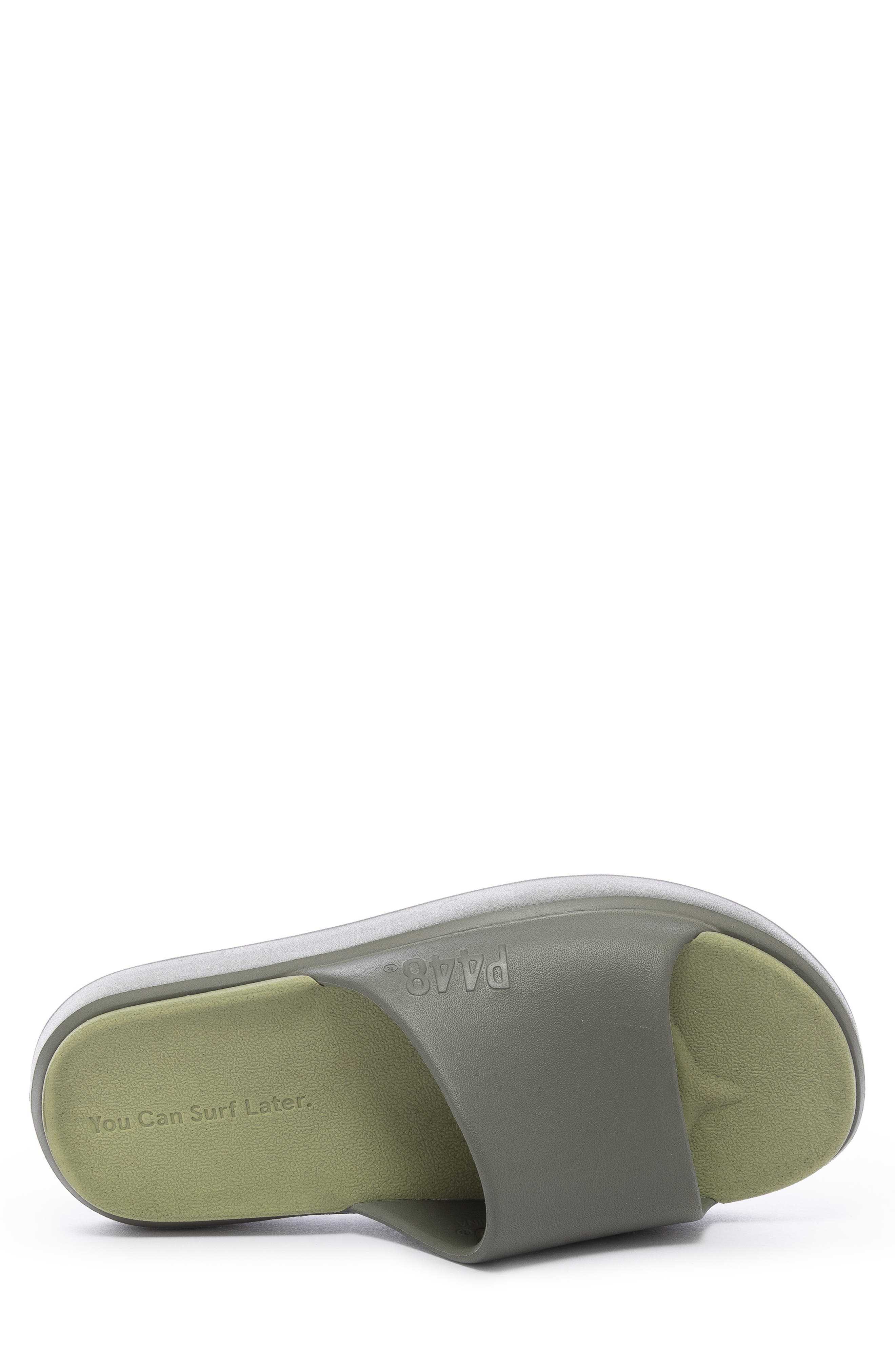 Riviera Slide Sandal, Alternate, color, GREEN
