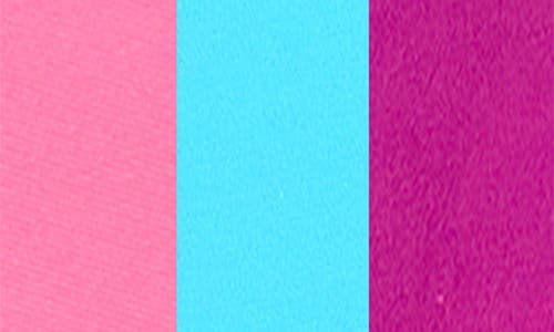 Hanky Panky Breathe Assorted 3-pack V-cut Thongs In Pacific/taffy/hot Fuschia