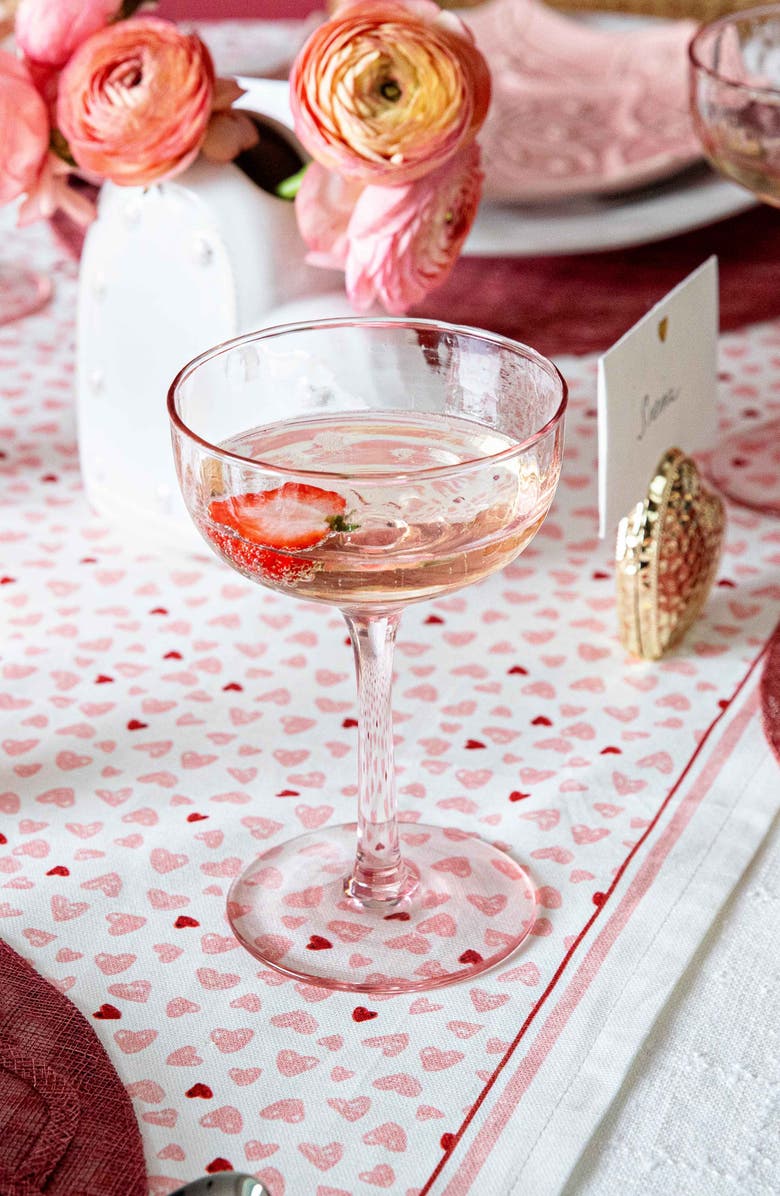 Juliska Puro Set of 2 Cocktail Coupes, Alternate, color, Blush