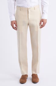 Berle Flat Front Linen Pants