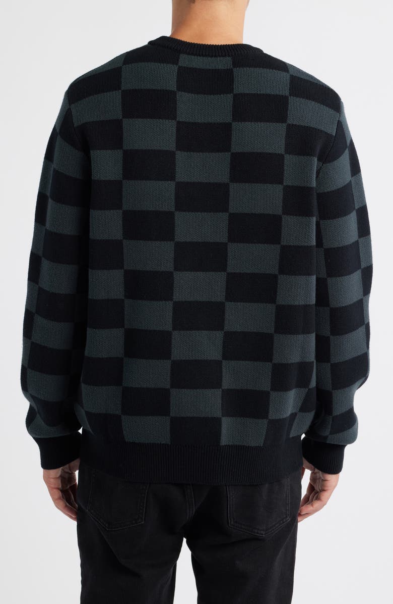 ICECREAM Check Logo Sweater, Alternate, color, Black