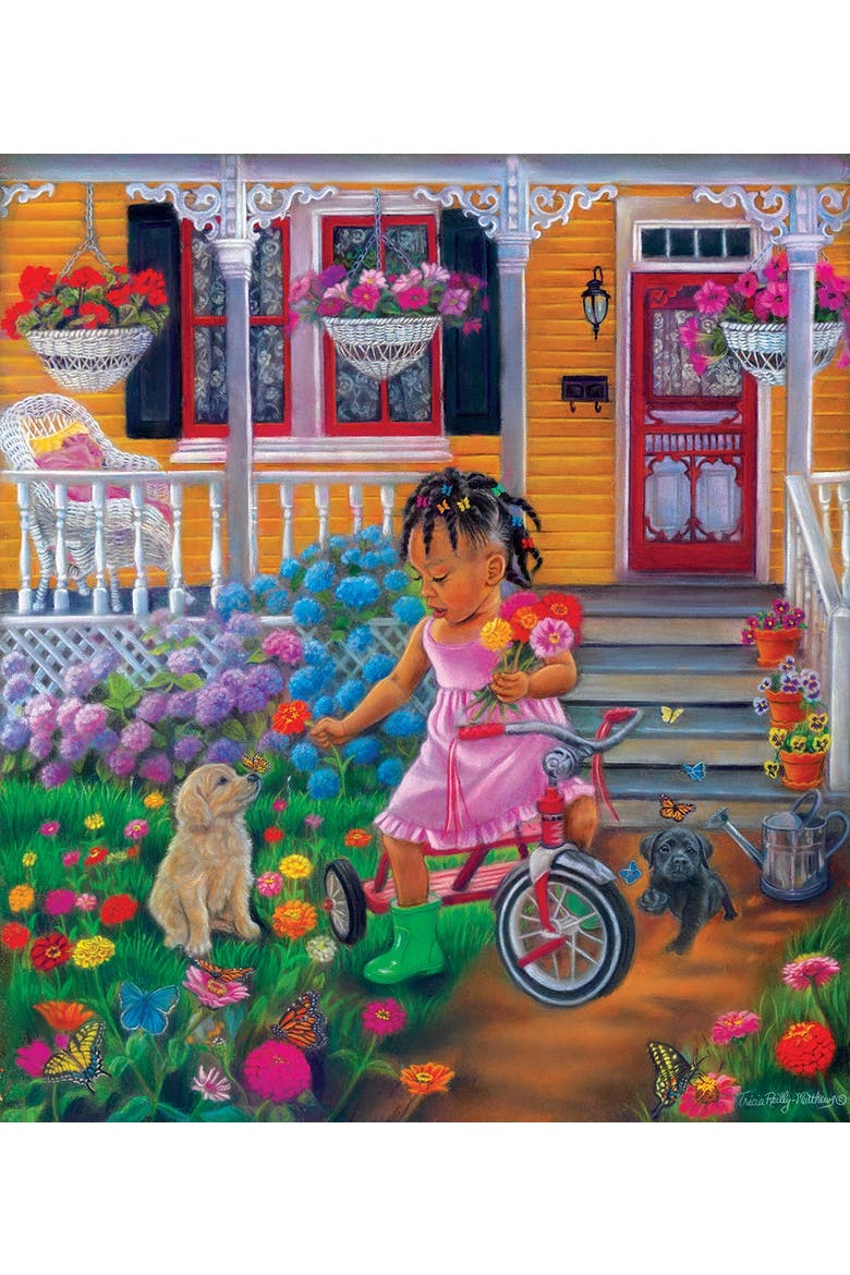 Grandma's Garden 300 piece Jigsaw Puzzle for Adults, Alternate, color, Multicolor