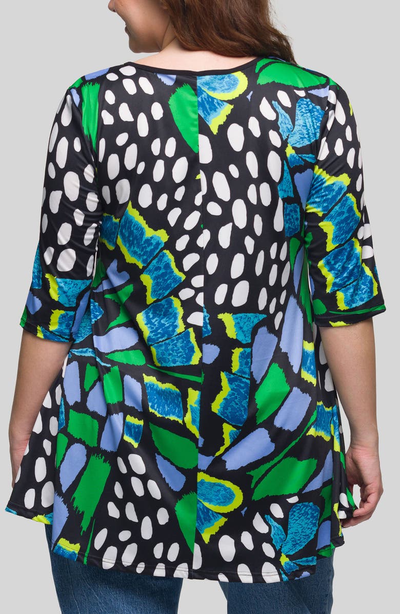 24seven Comfort Apparel Casual Stretch Jersey Tunic Top, Alternate, color, 