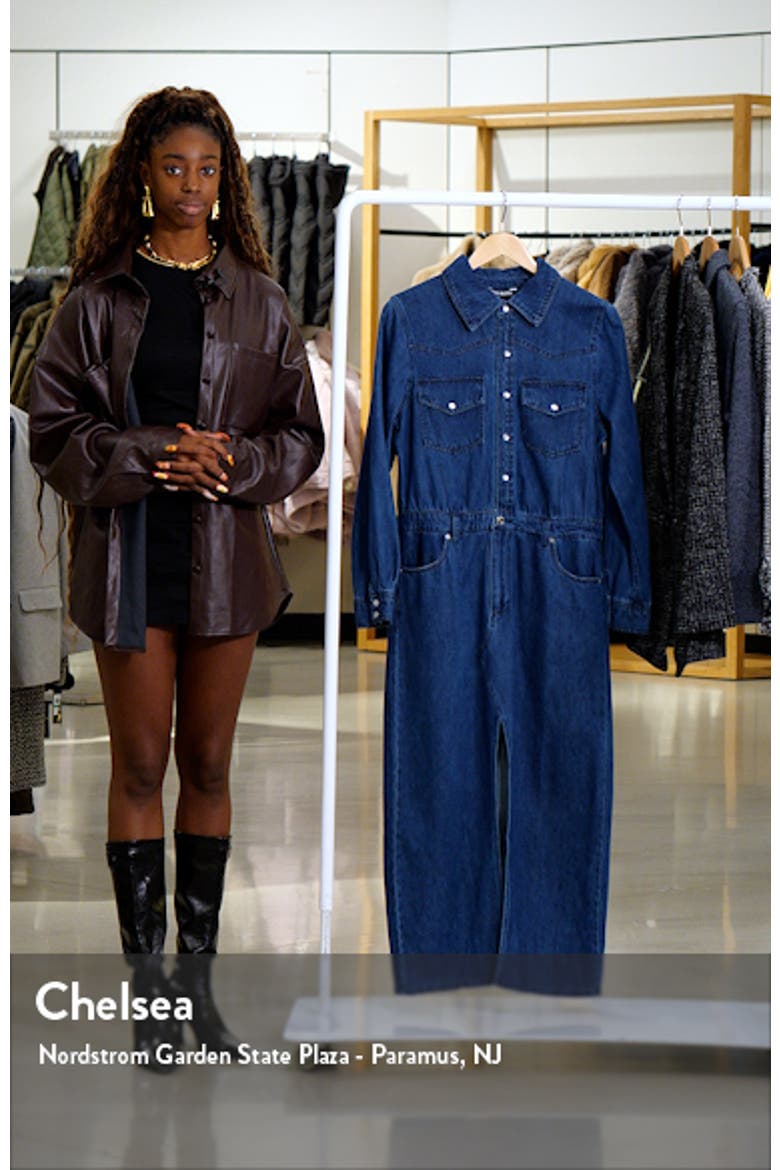 Dakoda Long Sleeve Denim Maxi Shirtdress video