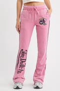 Von Dutch Low Rise Flared Raw Hem Sweatpants