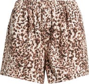 Open Edit Print Cozy Flannel Boxer Pajama Shorts
