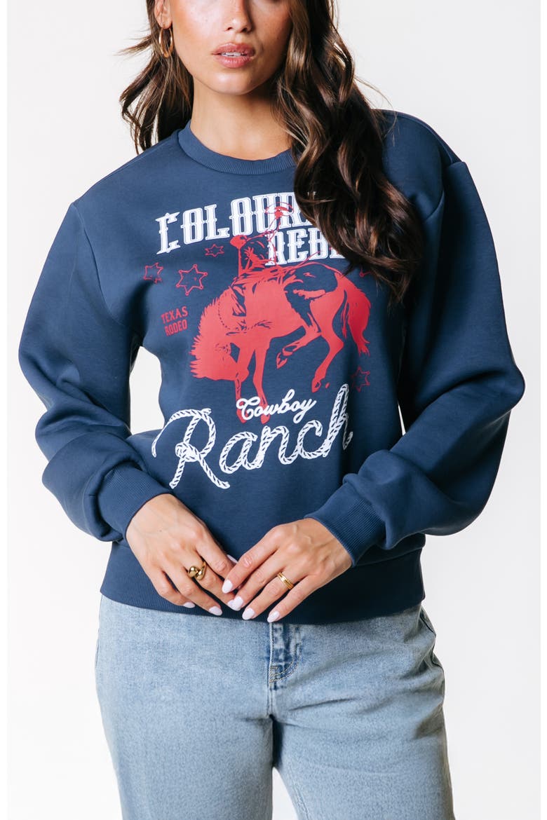 CR Ranch Relaxed Sweat, Main, color, Denim blue