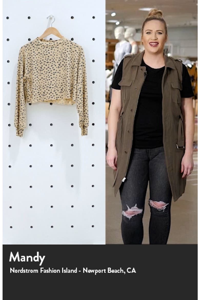 Ava Mock Neck Crop Top video