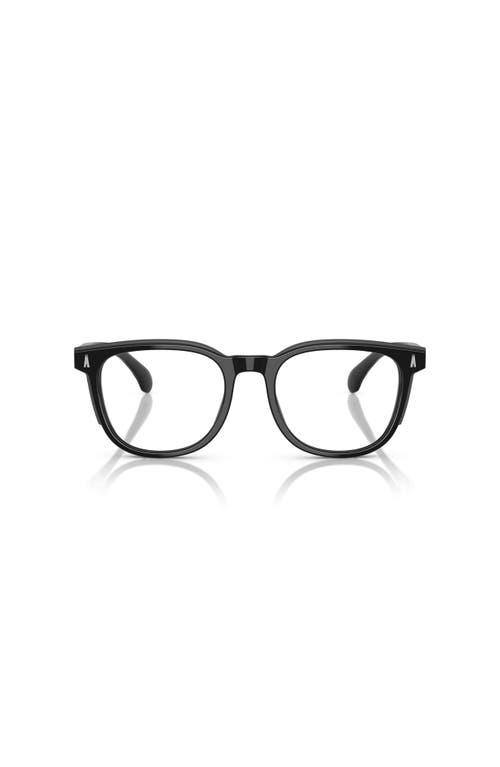 Moncler 50mm Square Optical Glasses In Black