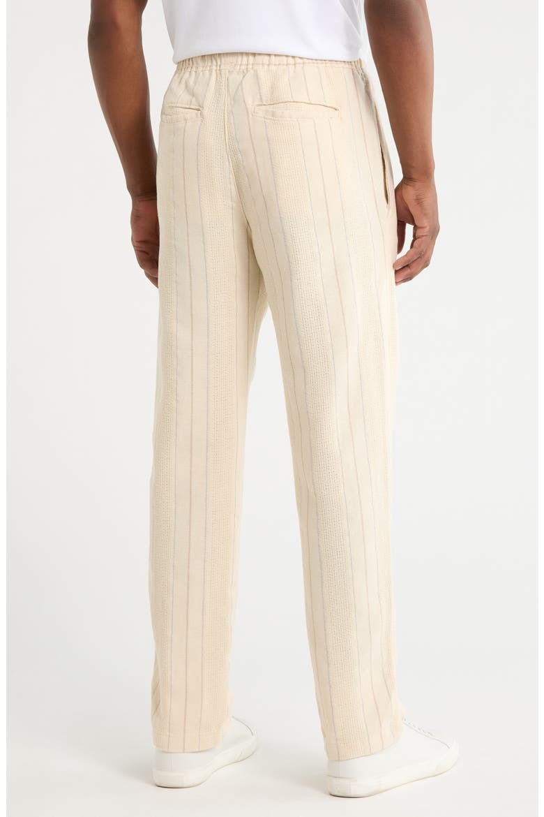 Stripe Drawstring Pants, Alternate, color, SAND