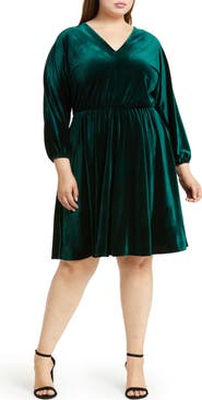 London Times V-Neck Dolman Dress