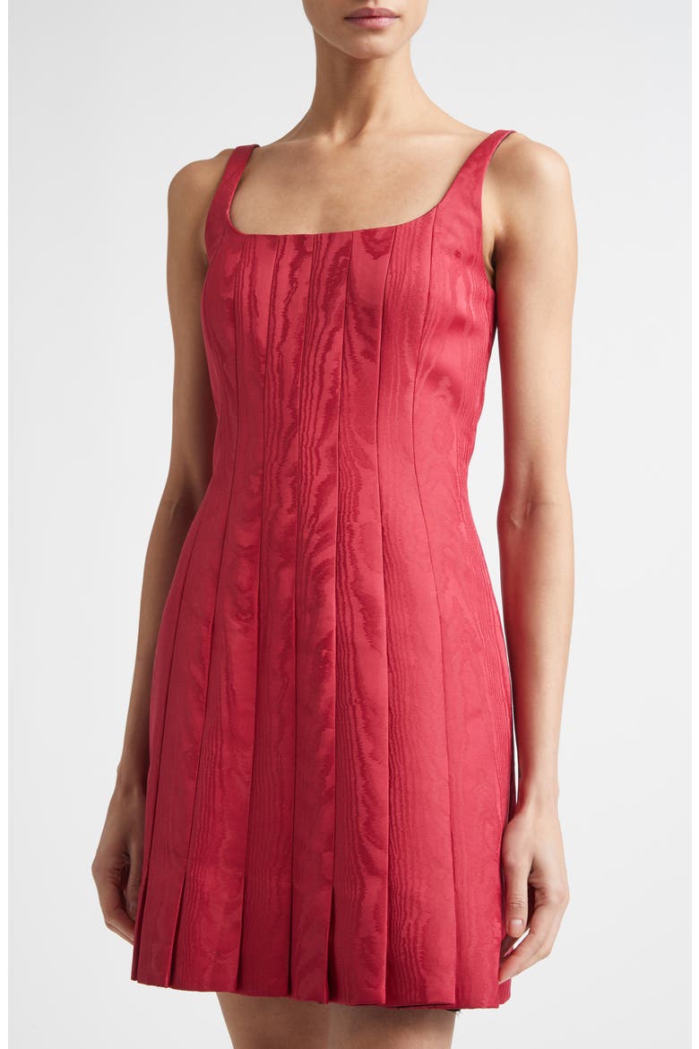 Sascha Moiré Minidress, Alternate, color, RED