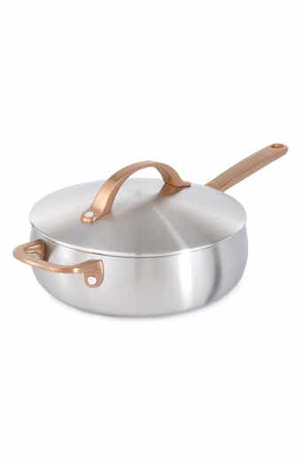 Belly Tri-Ply Stainless Steel 3-Quart Sauté Pan with Lid