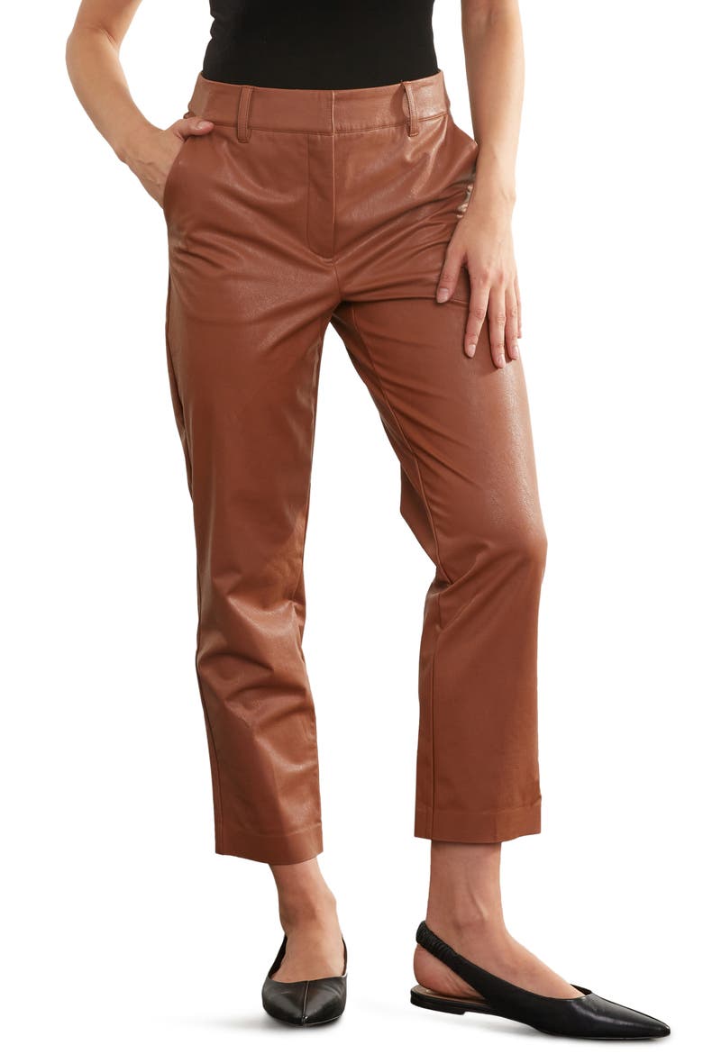 Faux Leather 7/8 Trousers video