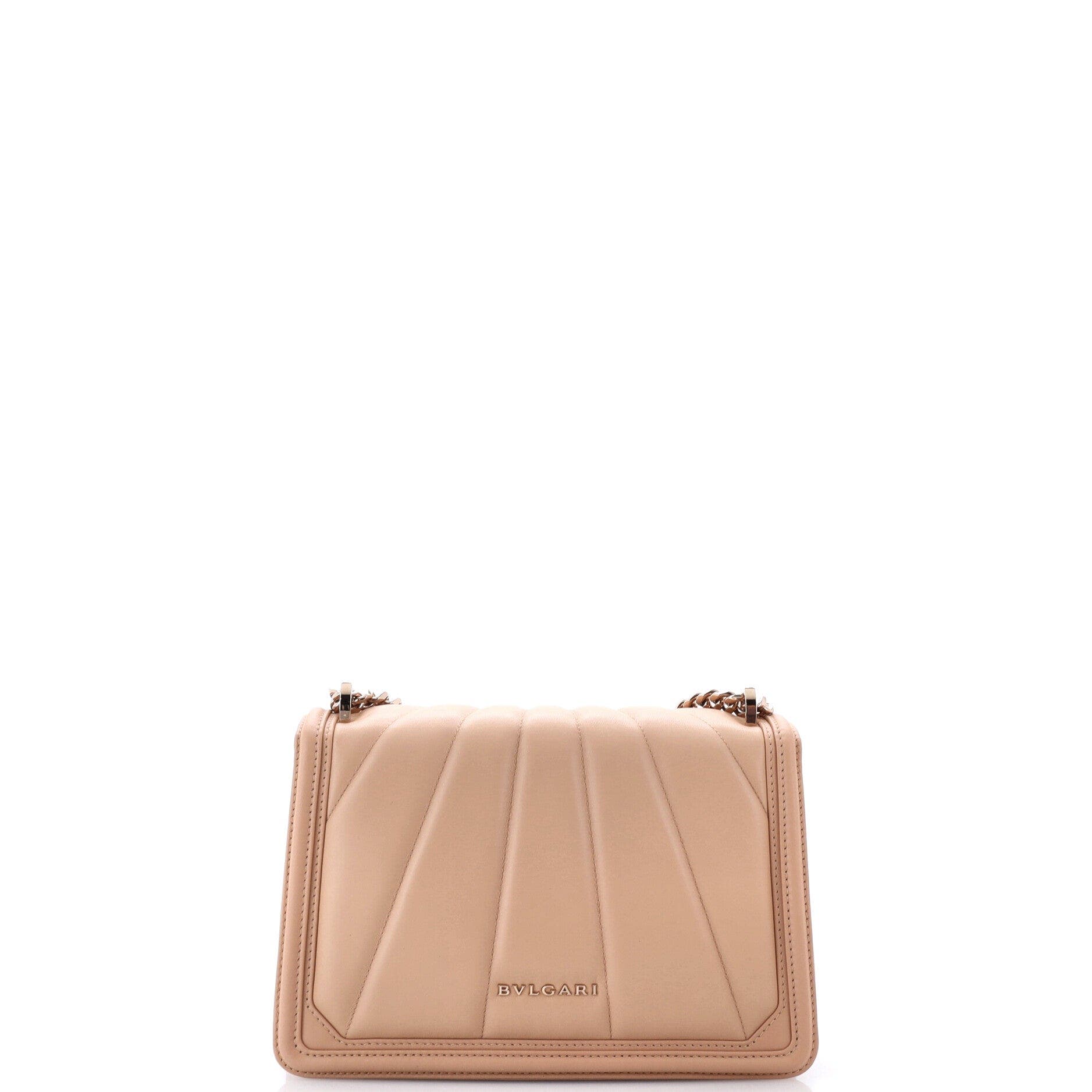 Serpenti Diamond Blast Shoulder Bag Quilted Leather Small, Alternate, color, White