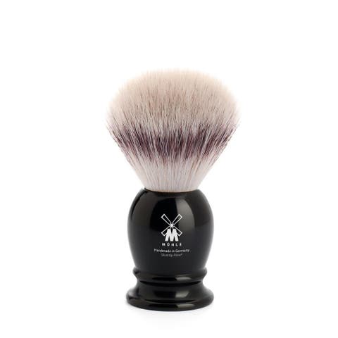 Classic Small Black Silvertip Fiber Shaving Brush