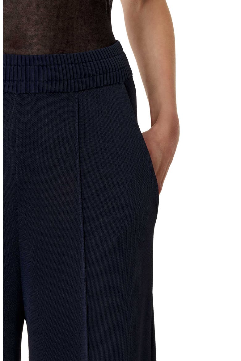 Viscose Wide-Leg Pants, Alternate, color, Navy Blue