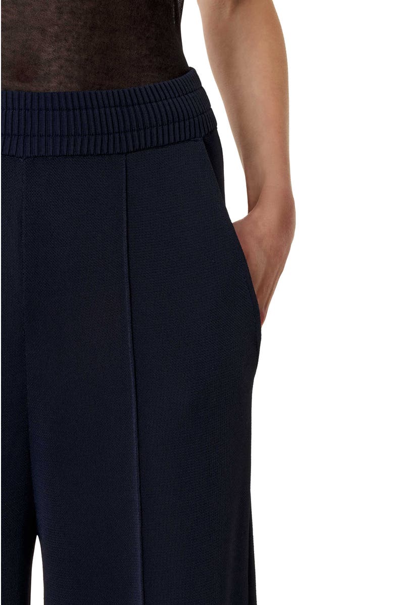 Lanvin Viscose Wide-Leg Pants, Alternate, color, Navy Blue