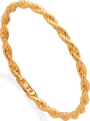 Monica Vinader Textured Slim Ring