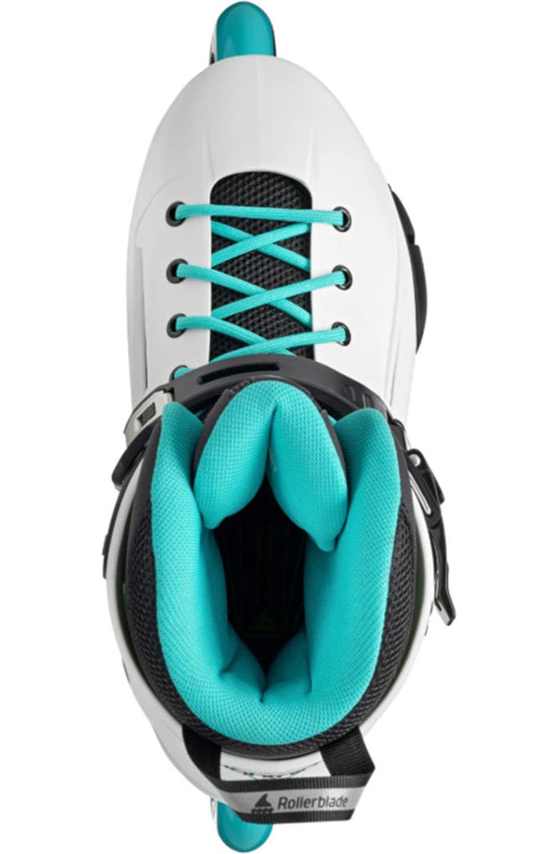 Rollerblade Lightning Womens Inline Skates, Alternate, color, White/Aqua