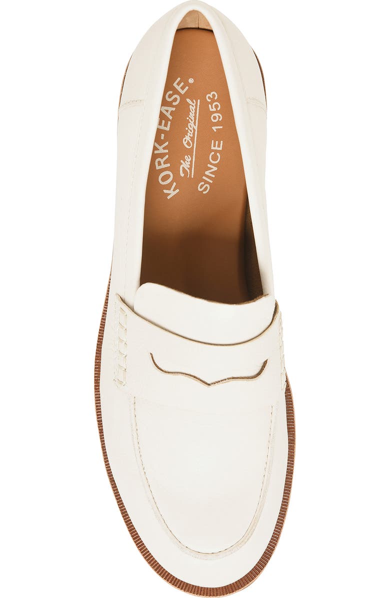 Kork-Ease<sup>®</sup> Carlisle Penny Loafer, Alternate, color, White Leather