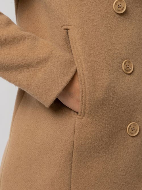 Saint And Sofia Saint + Sofia Quinn Pea Coat In Nude