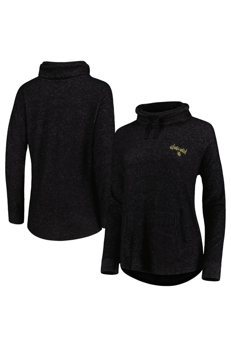 Women's Heathered Black Atlanta United FC Cuddle Tri-Blend Pullover Sweatshirt, Main, color, Heather Black