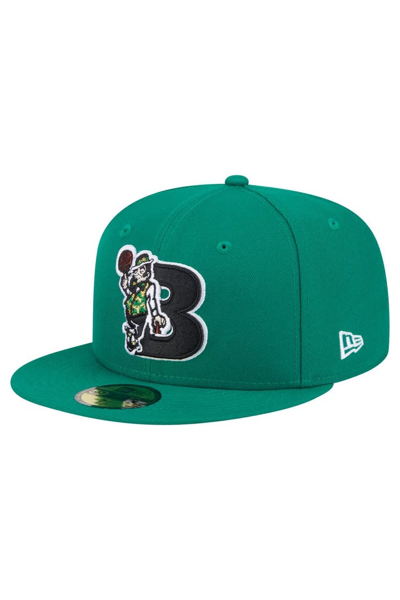 Men's New Era  Kelly Green Boston Celtics Deceptor 59FIFTY Fitted Hat, Alternate, color, Kelly Green