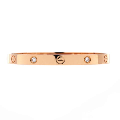 Love 4 Diamond Bracelet 18K Rose Gold with Diamonds