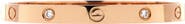 Pre-Owned Cartier Love 4 Diamond Bracelet 18K Rose Gold with Diamonds
