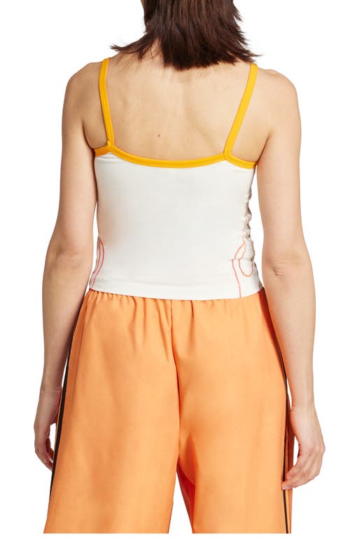 Adidas Originals Adidas Flame Trefoil Camisole In Neutral