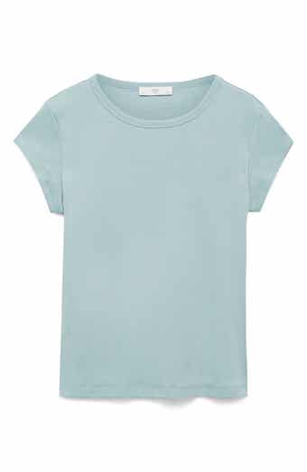 MANGO Crewneck Cotton T-Shirt