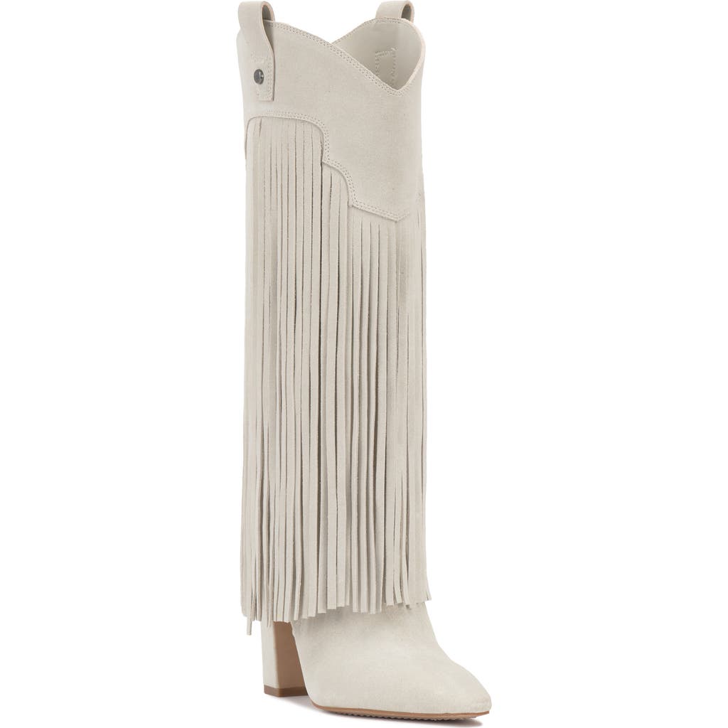 Vince Camuto Shela Pointed Toe Western Boot In Brown
