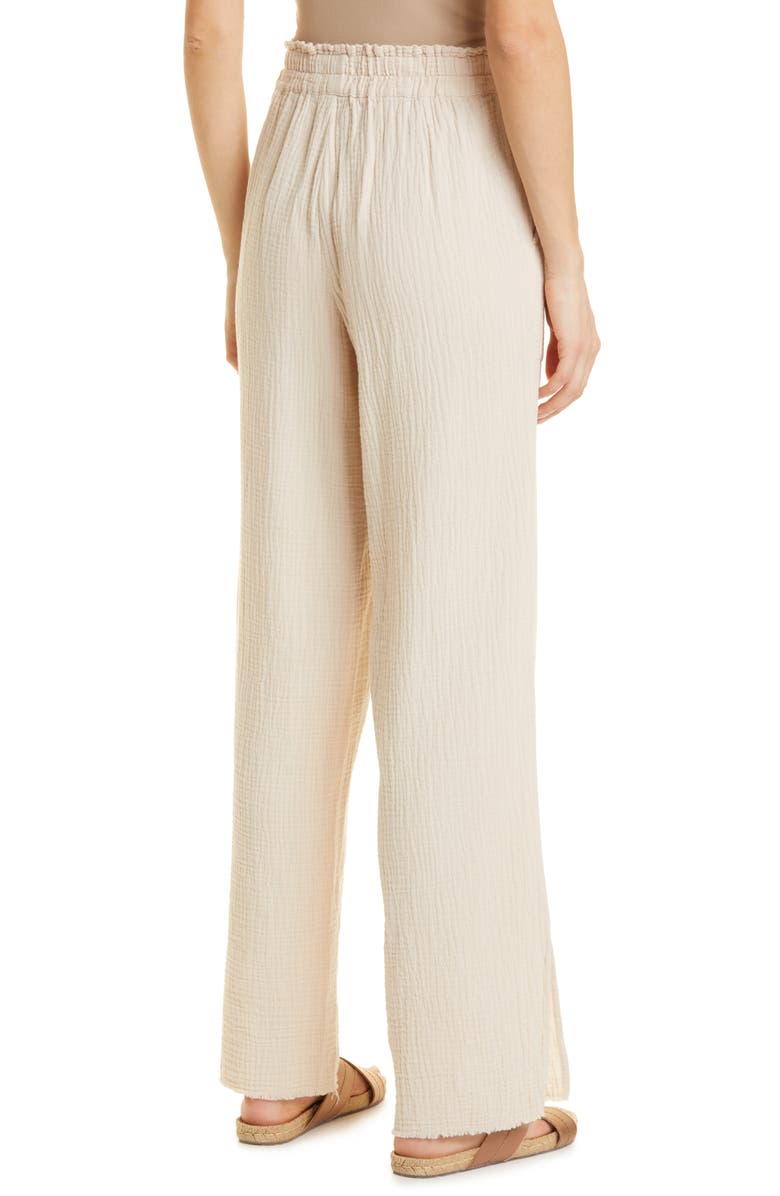 Rails Leon Crinkled Cotton Pull-On Pants, Alternate, color,