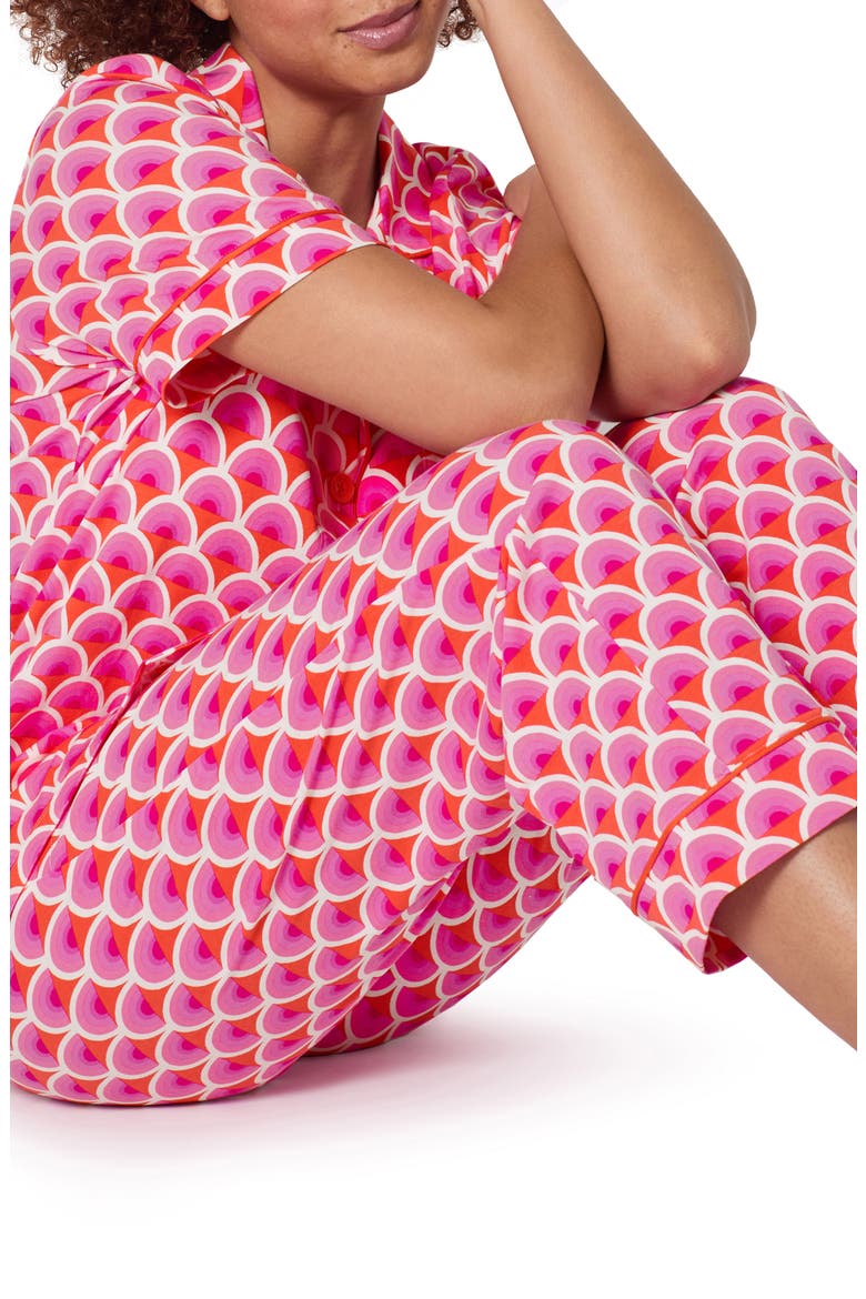 Print Crop Pajamas, Alternate, color, SCALLOP