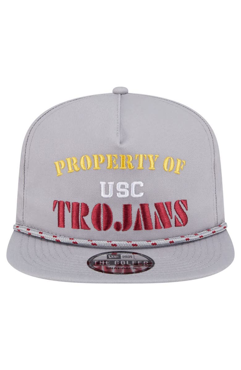 New Era Men's New Era Gray USC Trojans Golfer Vintage Adjustable Hat, Alternate, color, Gray