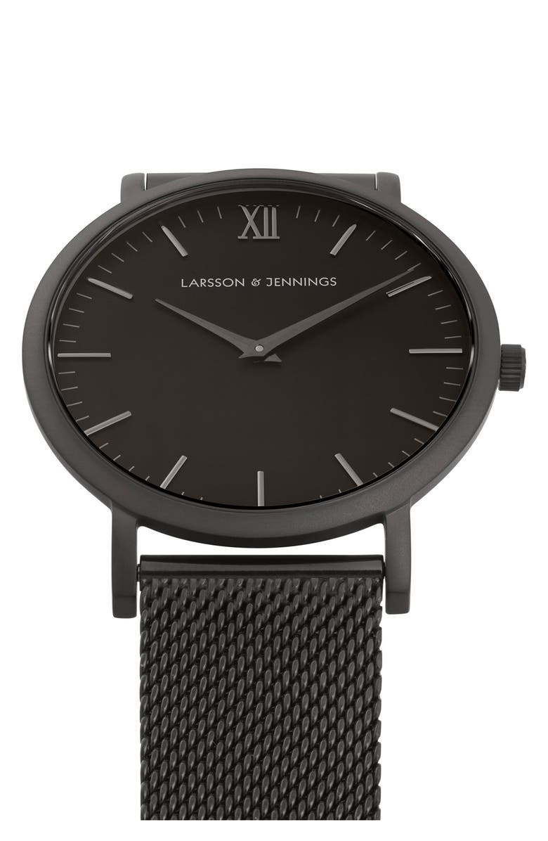LARSSON & JENNINGS Lugano Mesh Strap Watch, 40mm, Alternate, color,