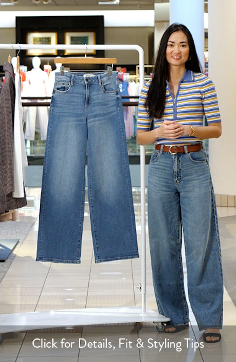 Clean High Waist Wide Leg Jeans, sales video thumbnail