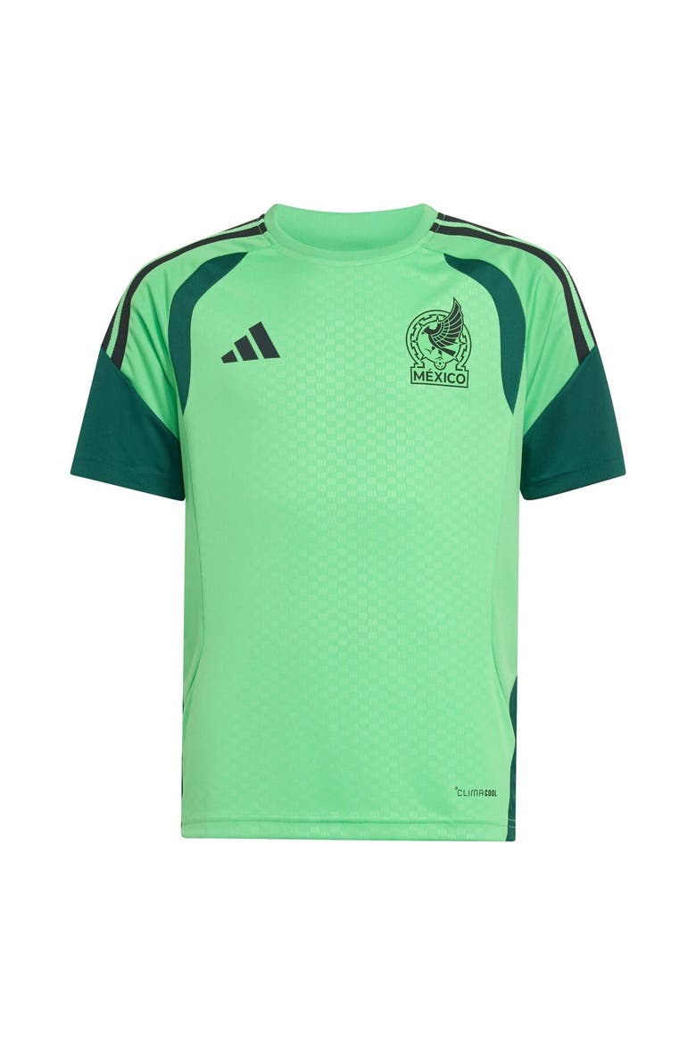 Youth adidas Green Mexico National Team FIFA x World Cup 2026 Tiro Training Jersey, Alternate, color, Green