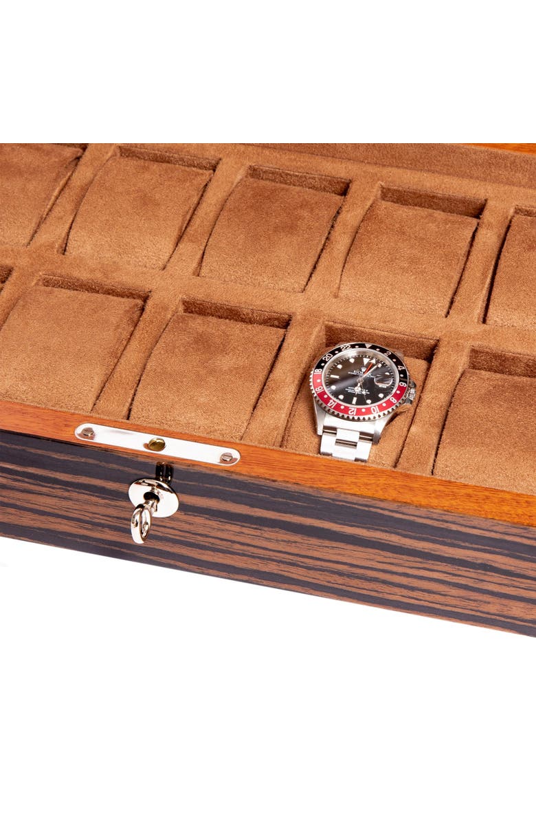 Rapport London HERITAGE TEN WATCH BOX, Alternate, color, Macassar