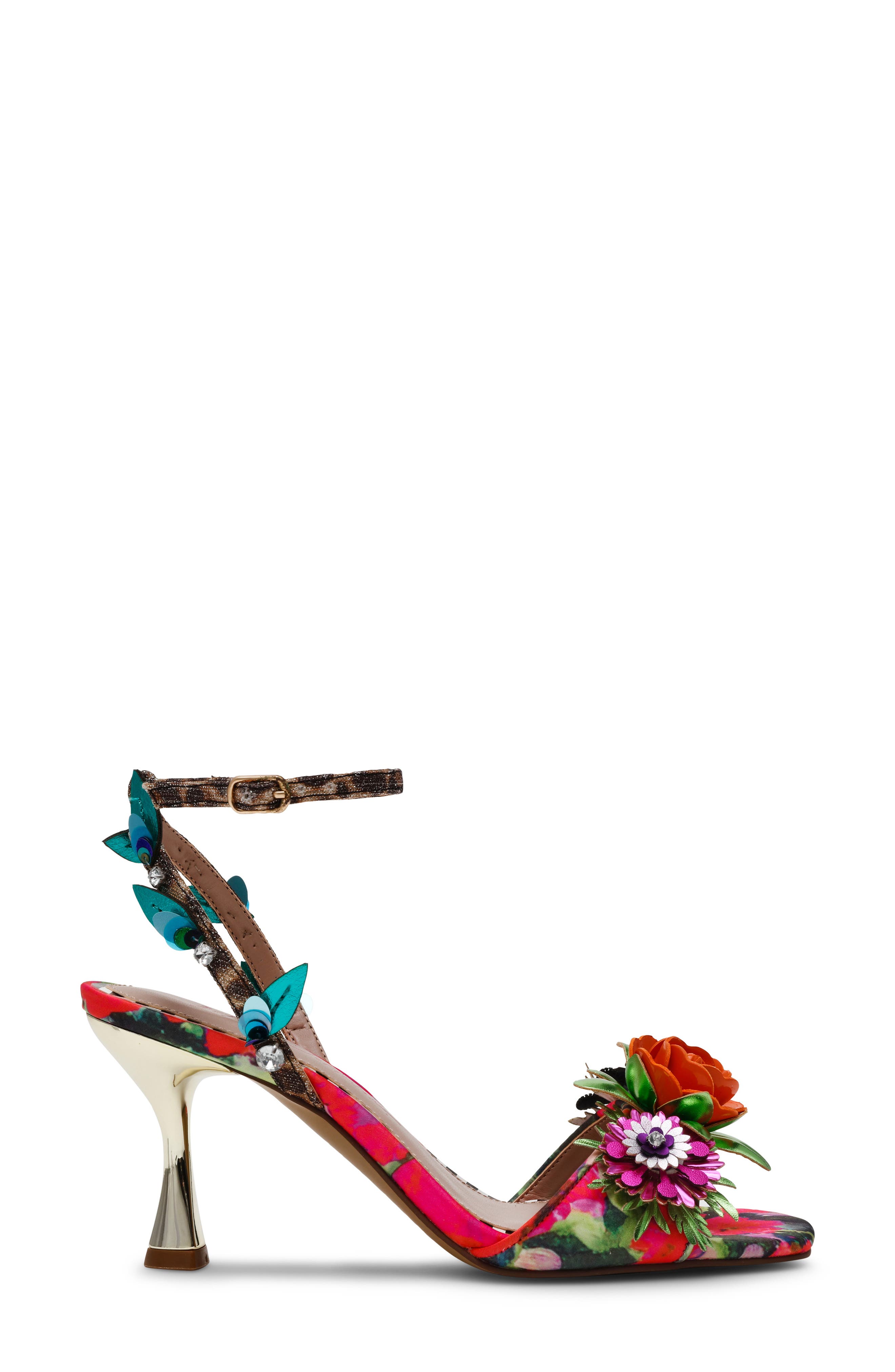 Betsey Johnson Karra Ankle Strap Sandal, Alternate, color, 