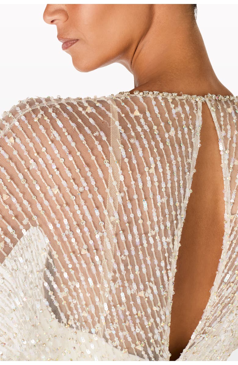 Jenny Packham Nina Dress, Alternate, color, Vanilla