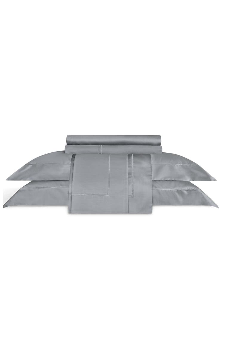 Rhapsody Fitted Sheet, Main, color, Grey
